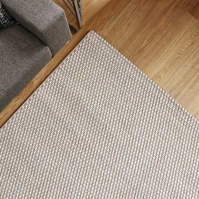 Prism Solid Textured Rugs 240X340 -Cream