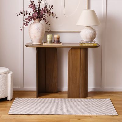 Prism Solid Textured Rugs 80X150 -Beige