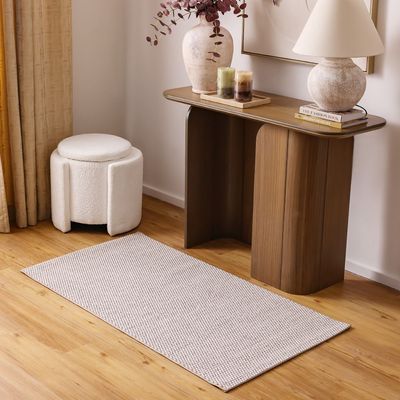 Prism Solid Textured Rugs 80X150 -Beige