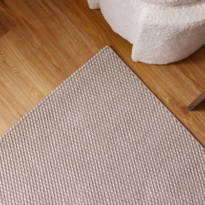 Prism Solid Textured Rugs 80X150 -Beige