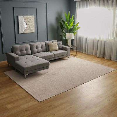 Prism Solid Textured Rugs 200X300 -Beige