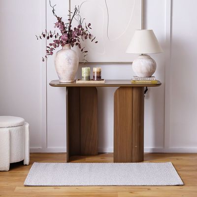 Prism Solid Textured Rugs 80X150 -Grey