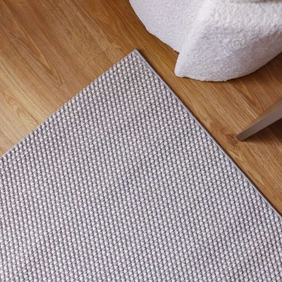 Prism Solid Textured Rugs 80X150 -Grey
