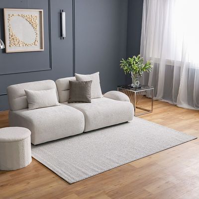 Prism Solid Textured Rugs 120X180 -Grey