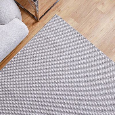 Prism Solid Textured Rugs 120X180 -Grey