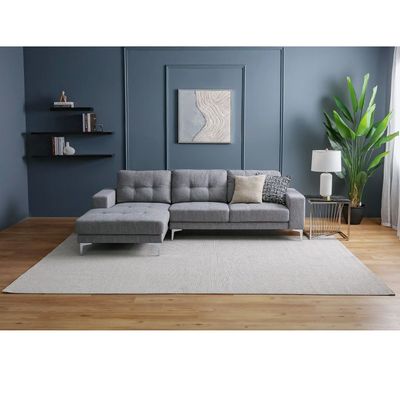 Prism Solid Textured Rugs 200X300 -Grey