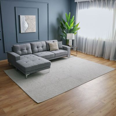 Prism Solid Textured Rugs 240X340 -Grey