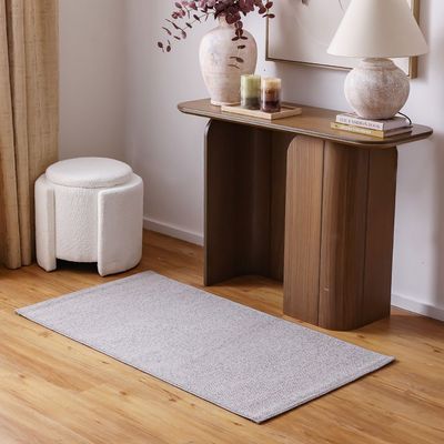 Prism M0025 Solid Textured Rugs 80X150 -Grey