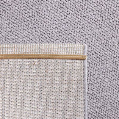 Prism M0025 Solid Textured Rugs 80X150 -Grey