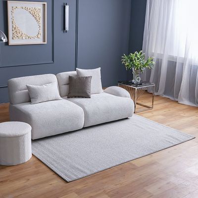 Prism M0025 Solid Textured Rugs 120X180 -Grey