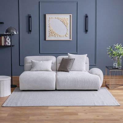 Prism M0025 Solid Textured Rugs 120X180 -Grey