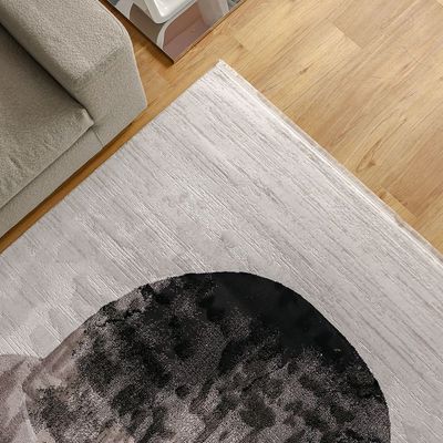 Galleria Modern Abstract Patterned Rugs - Grey/White - 200x300 cm 