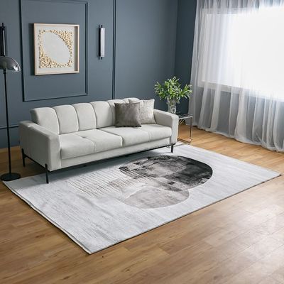 Galleria Modern Abstract Patterned Rugs - Grey/White - 200x300 cm 