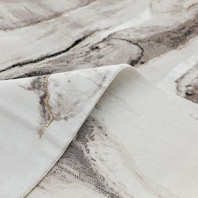 سجاد غاليريا مودرن أبستراكت بنقوش 160×230 رمادي وأسود  