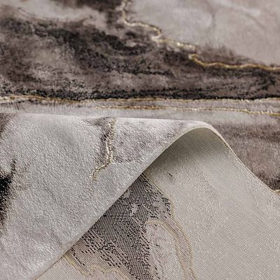 Galleria Modern Abstract Patterned Rugs - Grey /Black - 240x340 cm  