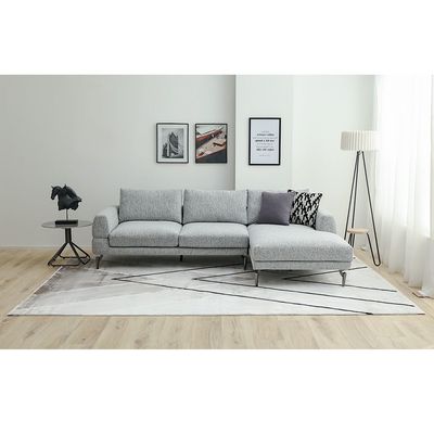 Galleria Modern Geometric Patterned Rugs 240X340 Grey &Black 