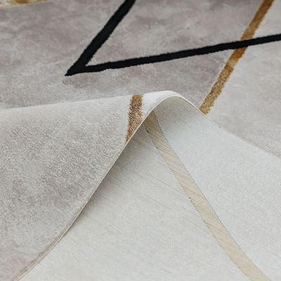 Galleria Modern Geometric Patterned Rugs 240X340 Grey &Black 
