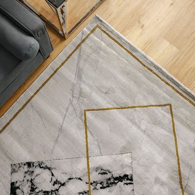 Venice Modern Transitional Rugs 120X180 Black&White 