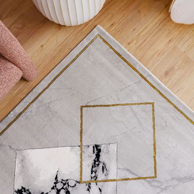 Venice Modern Transitional Rugs 120X180 Black&White 