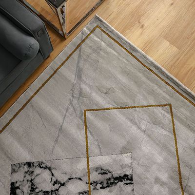 Venice Modern Transitional Rugs 160X230 Black&White 