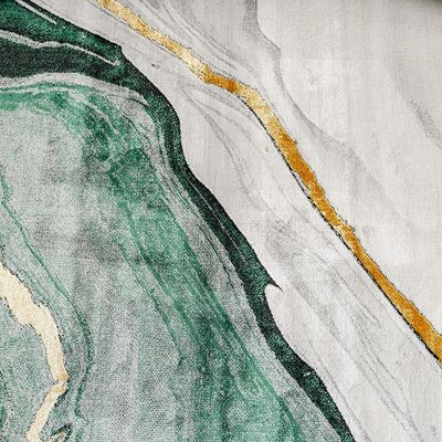 سجاد بنمط تجريدي عصري من فينيسيا 120 × 180 أخضر وأبيض 