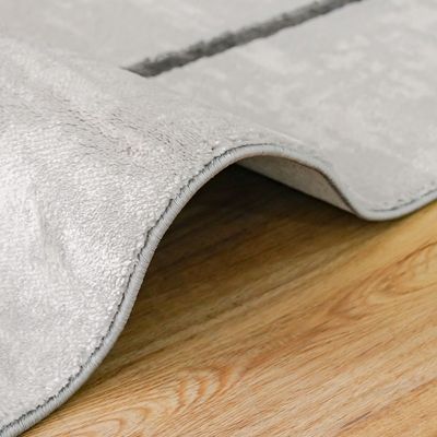 سجاد فينيسيا الحديثة بنقوش مجردة 240×340 رمادي وأبيض 