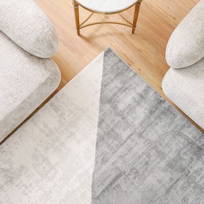 Venice Modern Abstracts Patterned Rugs 240X340 Grey&White 