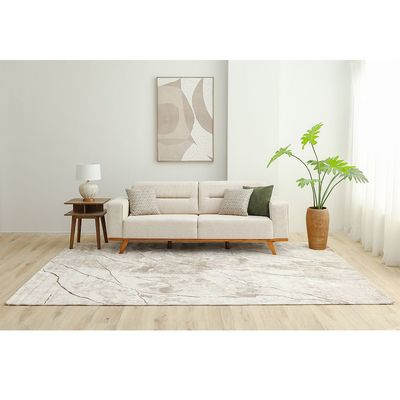 Venice Modern Rugs 240X340 Beige&White 