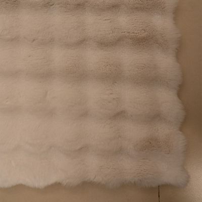 Bubble Pebbles Faux Rabbit Fur Cpc-25 200X300 800Gsm-Grey