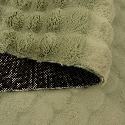 Bubble Pebbles Faux Rabbit Fur Cpc-25 160X230 800Gsm-Olive Green