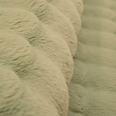 Bubble Pebbles Faux Rabbit Fur Cpc-25 200X300 800Gsm-Olive Green