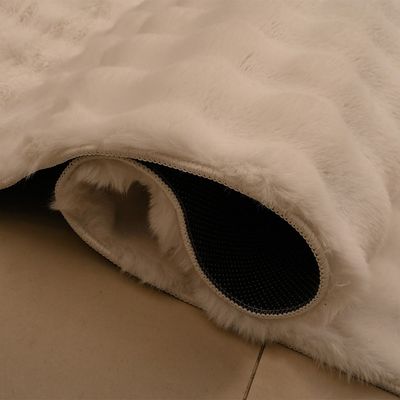 Bubble Pebbles Faux Rabbit Fur Cpc-25 160X230 800Gsm-White