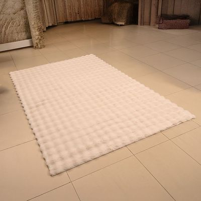 Bubble Pebbles Faux Rabbit Fur Cpc-25 160X230 800Gsm-White