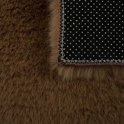 Sable Plush Horizonfaux Rabbit Fur Cpc-25 120X180 Plain 1000Gsm-Beige