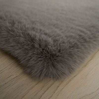 Sable Plush Horizon Faux Rabbit Fur Cpc-25 160X230 Plain 1000Gsm-Grey