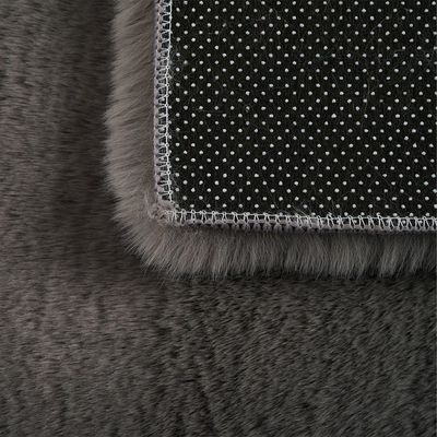 Sable Plush Horizon Faux Rabbit Fur Cpc-25 160X230 Plain 1000Gsm-Grey