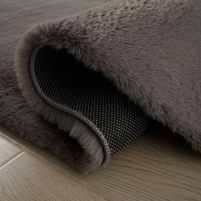 Sable Plush Horizon Faux Rabbit Fur Cpc-25 160X230 Plain 1000Gsm-Grey