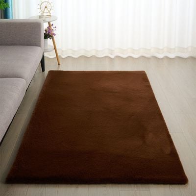 Sable Plush Horizon Faux Rabbit Fur Cpc-25 160X230 Plain 1000Gsm-Brown