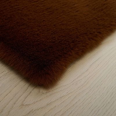 Sable Plush Horizon Faux Rabbit Fur Cpc-25 160X230 Plain 1000Gsm-Brown