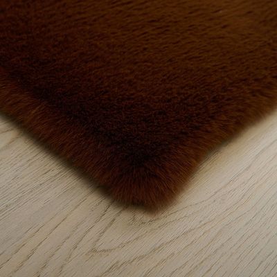 Sable Plush Horizon Faux Rabbit Fur Cpc-25 200X300 Plain 1000Gsm-Brown