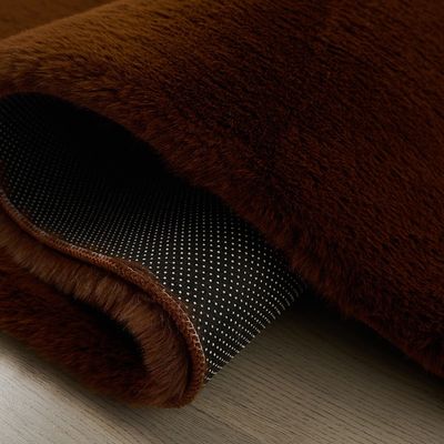 Sable Plush Horizon Faux Rabbit Fur Cpc-25 120X180 Plain 1000Gsm-Brown