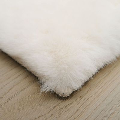 Sable Plush Horizonfaux Rabbit Fur Cpc-25 200X300 Plain 1000Gsm-White