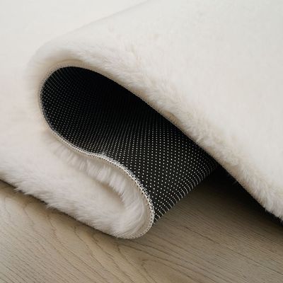 Sable Plush Horizonfaux Rabbit Fur Cpc-25 200X300 Plain 1000Gsm-White