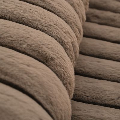 Vertica Linear Faux Rabbit Fur Cpc-25 160X230 Line 650Gsm-Grey