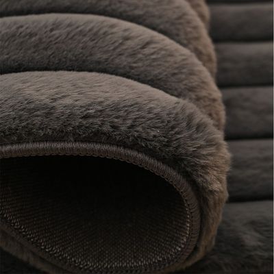 Vertica Linear Faux Rabbit Fur Cpc-25 160X230 Line 650Gsm-Dark Grey