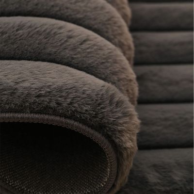 Vertica Linear Faux Rabbit Fur Cpc-25 160X230 Line 650Gsm-Dark Grey