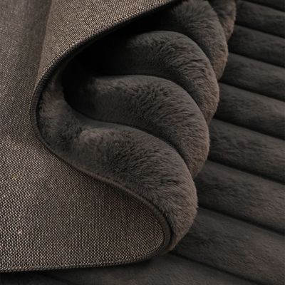 Vertica Linear Faux Rabbit Fur Cpc-25 160X230 Line 650Gsm-Dark Grey