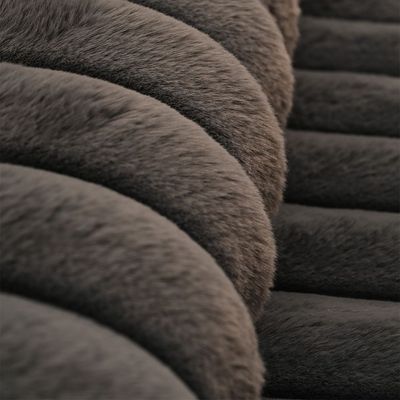 Vertica Linear Faux Rabbit Fur Cpc-25 160X230 Line 650Gsm-Dark Grey