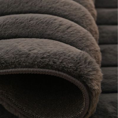 Vertica Linear Faux Rabbit Fur Cpc-25 160X230 Line 650Gsm-Dark Grey