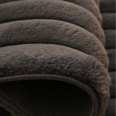 Vertica Linear Faux Rabbit Fur Cpc-25 160X230 Line 650Gsm-Dark Grey